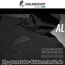 Fanshop online - jfg-guenztaler-kickers.fan12.de - ab 21.10. 14 Tage lang 15% Rabatt mit dem Code "start15-15445"