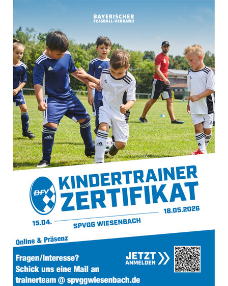 Kindertrainer Zertifikat bei der SpVgg Wiesenbach - 15.04.2026 - 18.05.2026